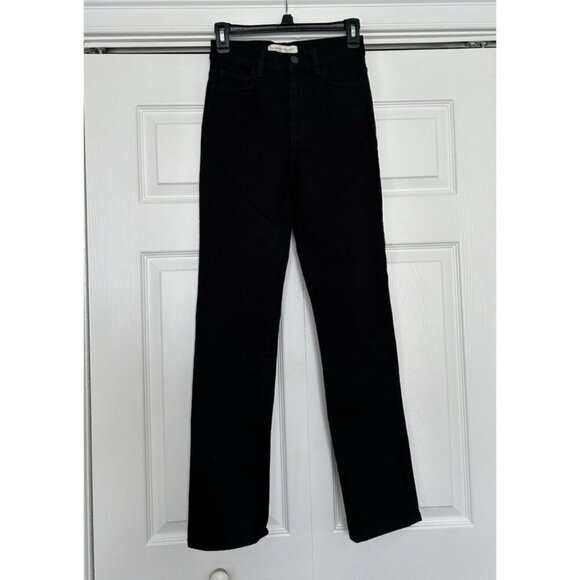 Current Elliott $168 The Soulmate Black High Rise Straight Jeans Women’s Size 23 - Picture 2 of 9
